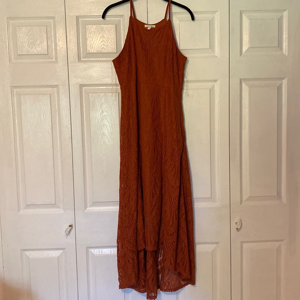 Orange Lace Dress
